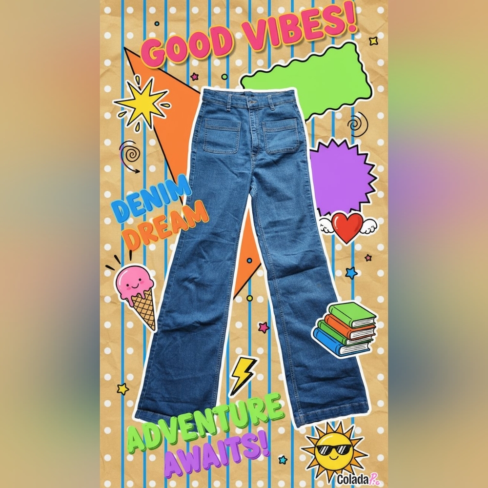Forever 21 Blue Flare Jeans
